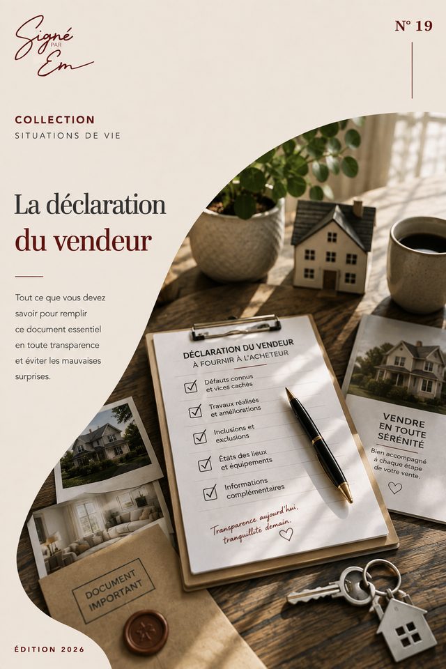 Couverture — La déclaration du vendeur