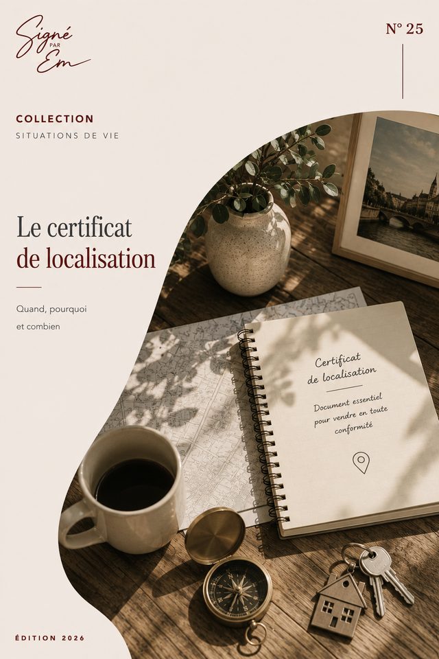 Couverture — Le certificat de localisation