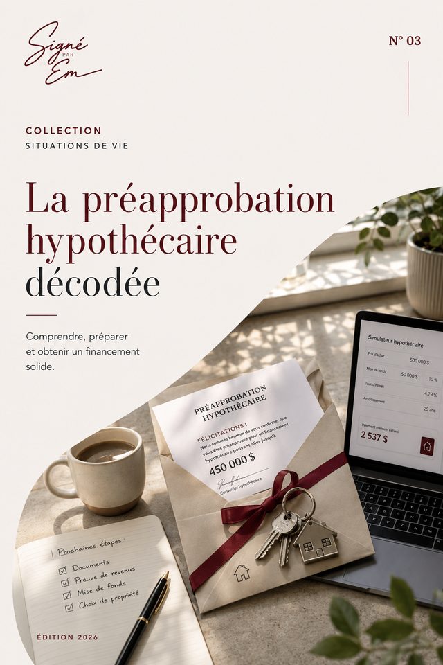 Couverture — La préapprobation hypothécaire décodée