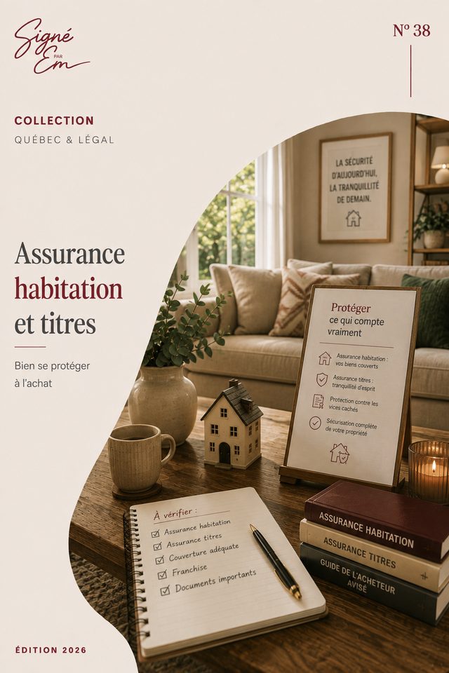 Couverture — Assurance habitation et assurance titres