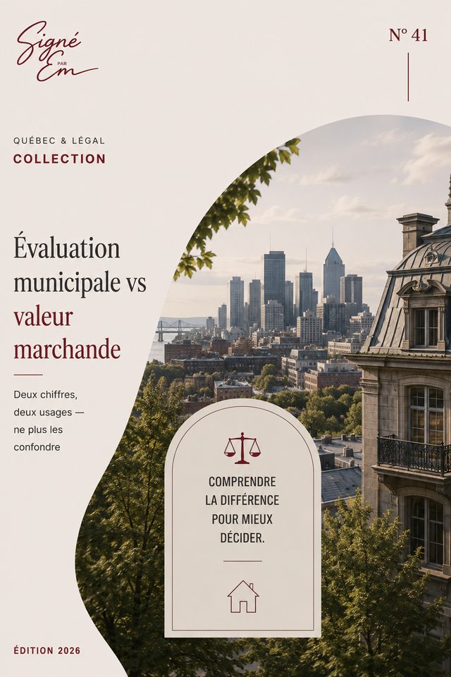 Couverture — Évaluation municipale vs valeur marchande