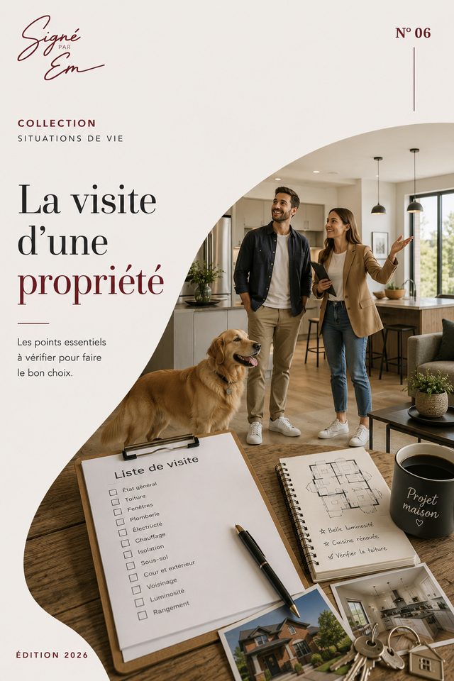 Couverture — La visite d'une propriété