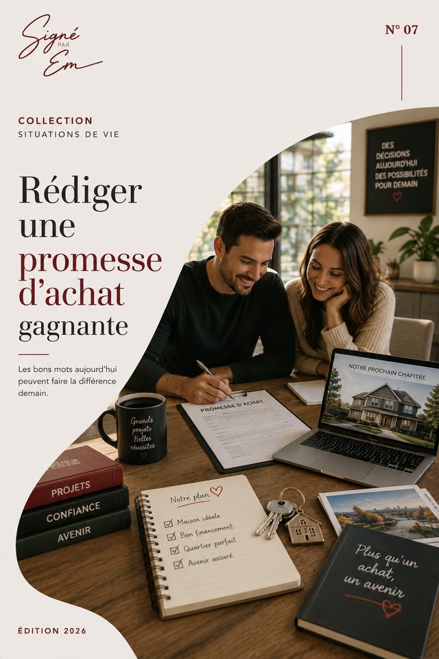 Couverture — Rédiger une promesse d'achat gagnante
